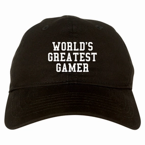 Worlds Greatest Gamer Funny Gaming Mens Dad Hat