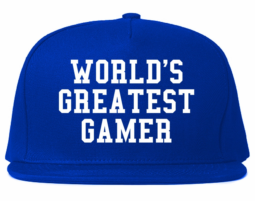 Worlds Greatest Gamer Funny Gaming Mens Snapback Hat