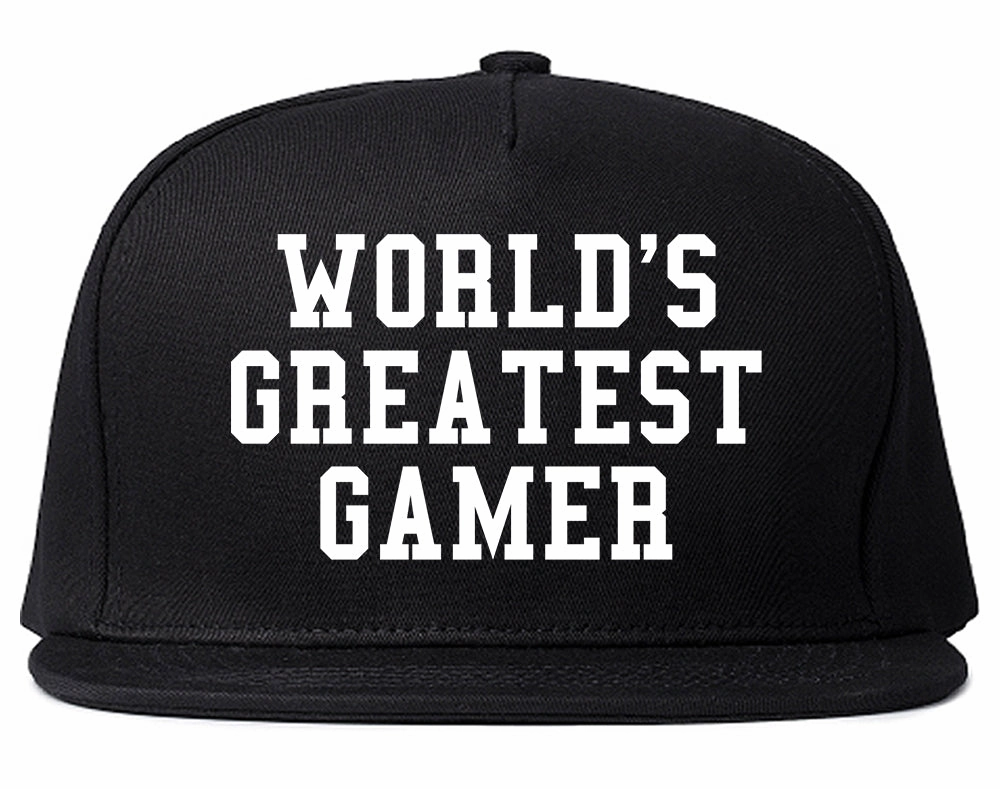 Worlds Greatest Gamer Funny Gaming Mens Snapback Hat