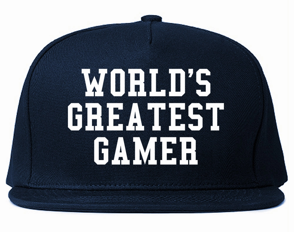 Worlds Greatest Gamer Funny Gaming Mens Snapback Hat