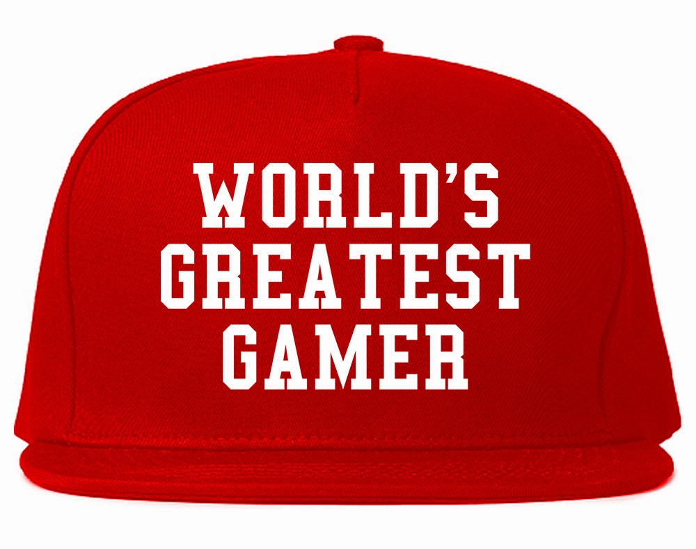 Worlds Greatest Gamer Funny Gaming Mens Snapback Hat
