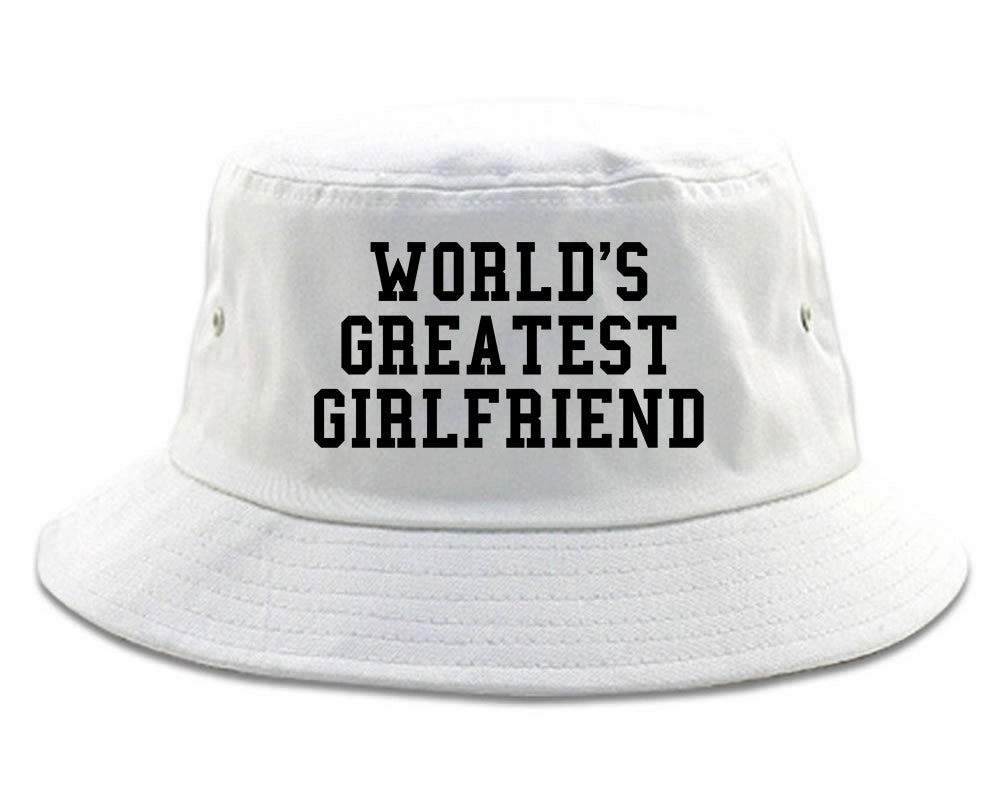 Worlds Greatest Girlfriend Funny Birthday Gift Mens Bucket Hat