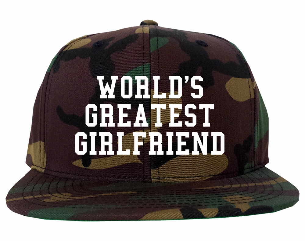Worlds Greatest Girlfriend Funny Birthday Gift Mens Snapback Hat