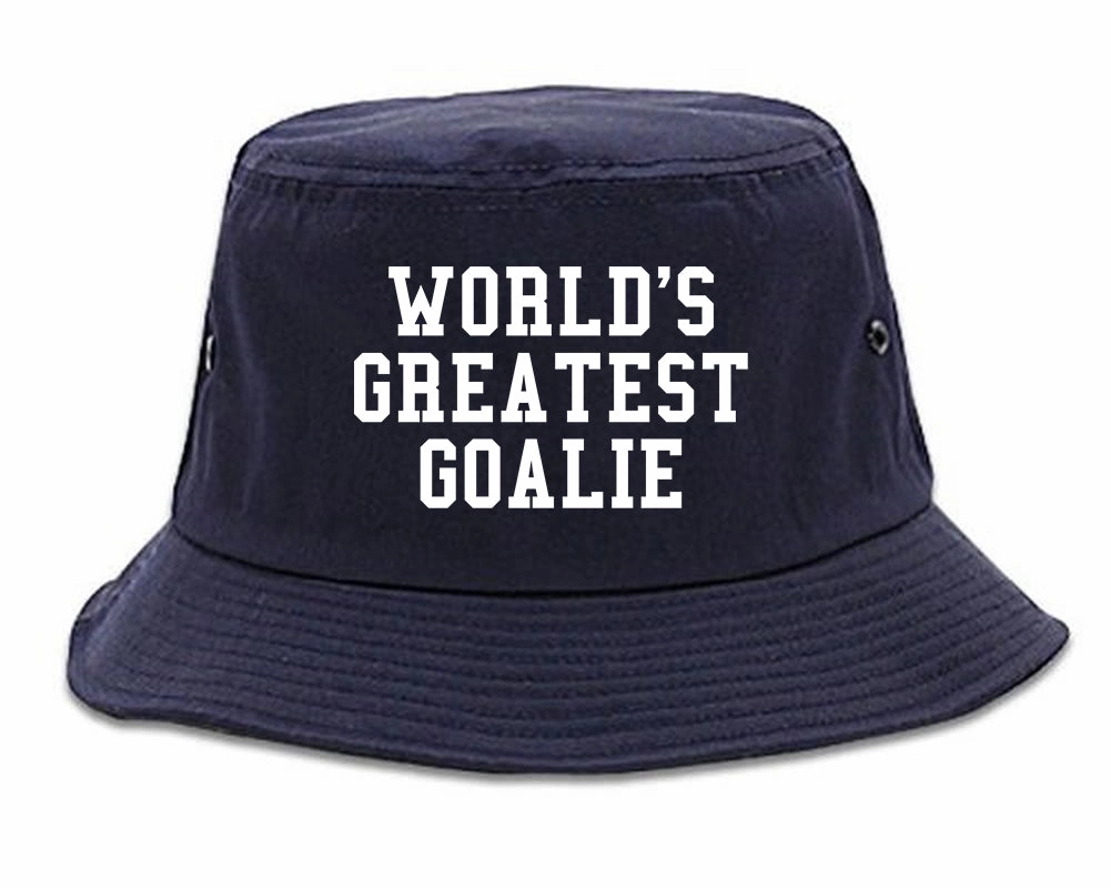 Worlds Greatest Goalie Hockey Mens Bucket Hat