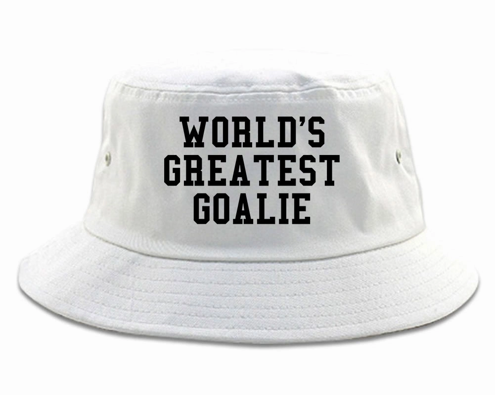 Worlds Greatest Goalie Hockey Mens Bucket Hat