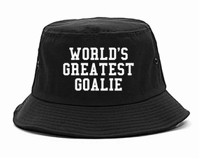 Worlds Greatest Goalie Hockey Mens Bucket Hat
