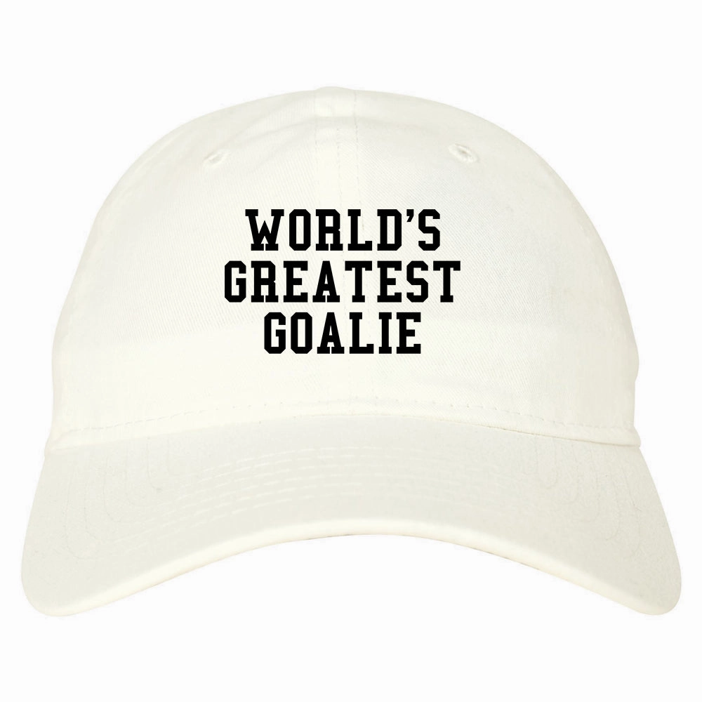 Worlds Greatest Goalie Hockey Mens Dad Hat