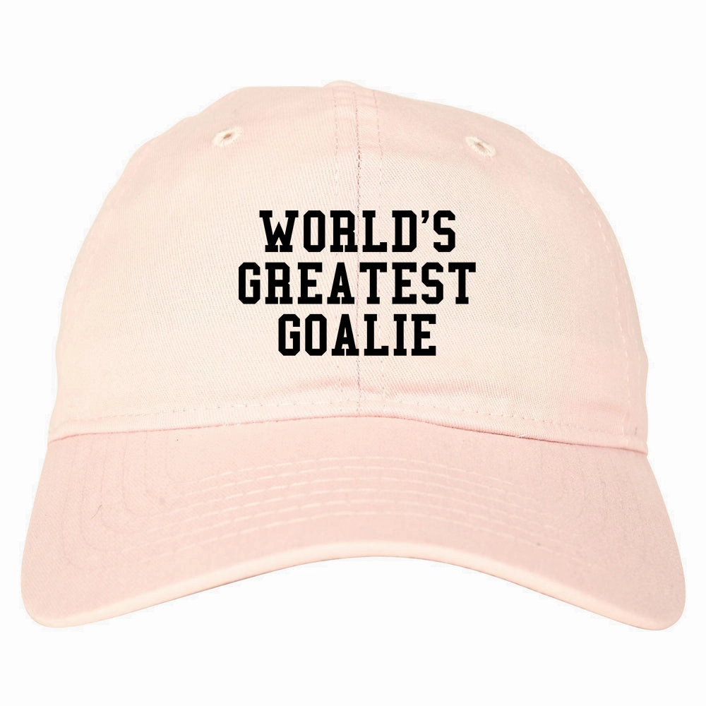Worlds Greatest Goalie Hockey Mens Dad Hat