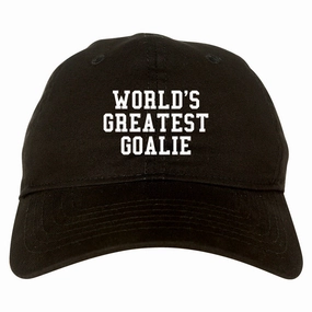 Worlds Greatest Goalie Hockey Mens Dad Hat
