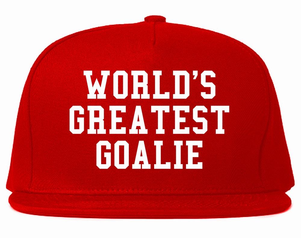Worlds Greatest Goalie Hockey Mens Snapback Hat