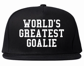 Worlds Greatest Goalie Hockey Mens Snapback Hat
