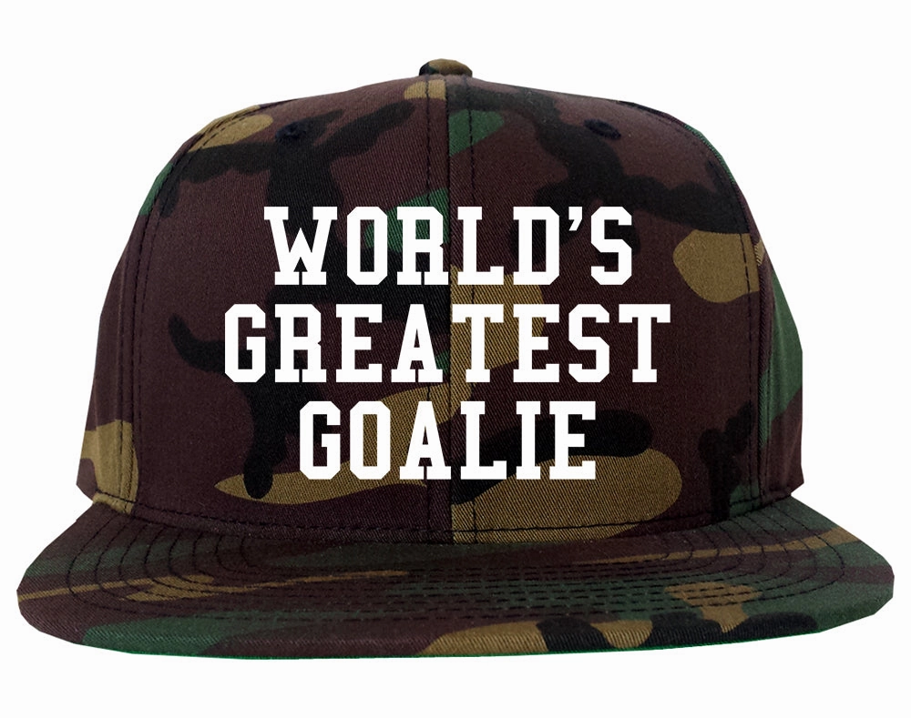 Worlds Greatest Goalie Hockey Mens Snapback Hat