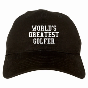 Worlds Greatest Golfer Funny Golf Mens Dad Hat