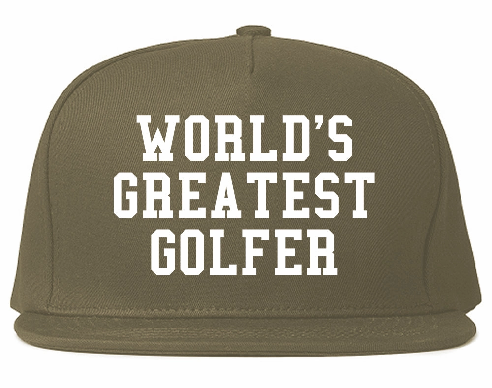 Worlds Greatest Golfer Funny Golf Mens Snapback Hat