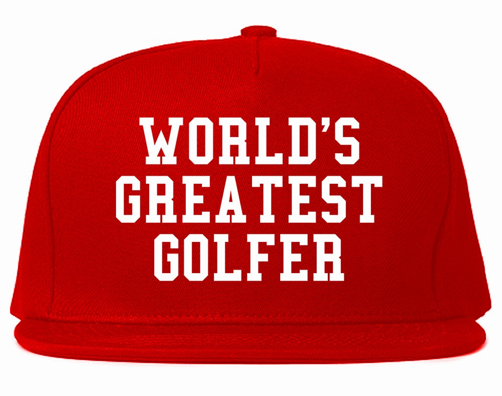 Worlds Greatest Golfer Funny Golf Mens Snapback Hat