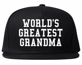 Worlds Greatest Grandma Birthday Gift Mens Snapback Hat