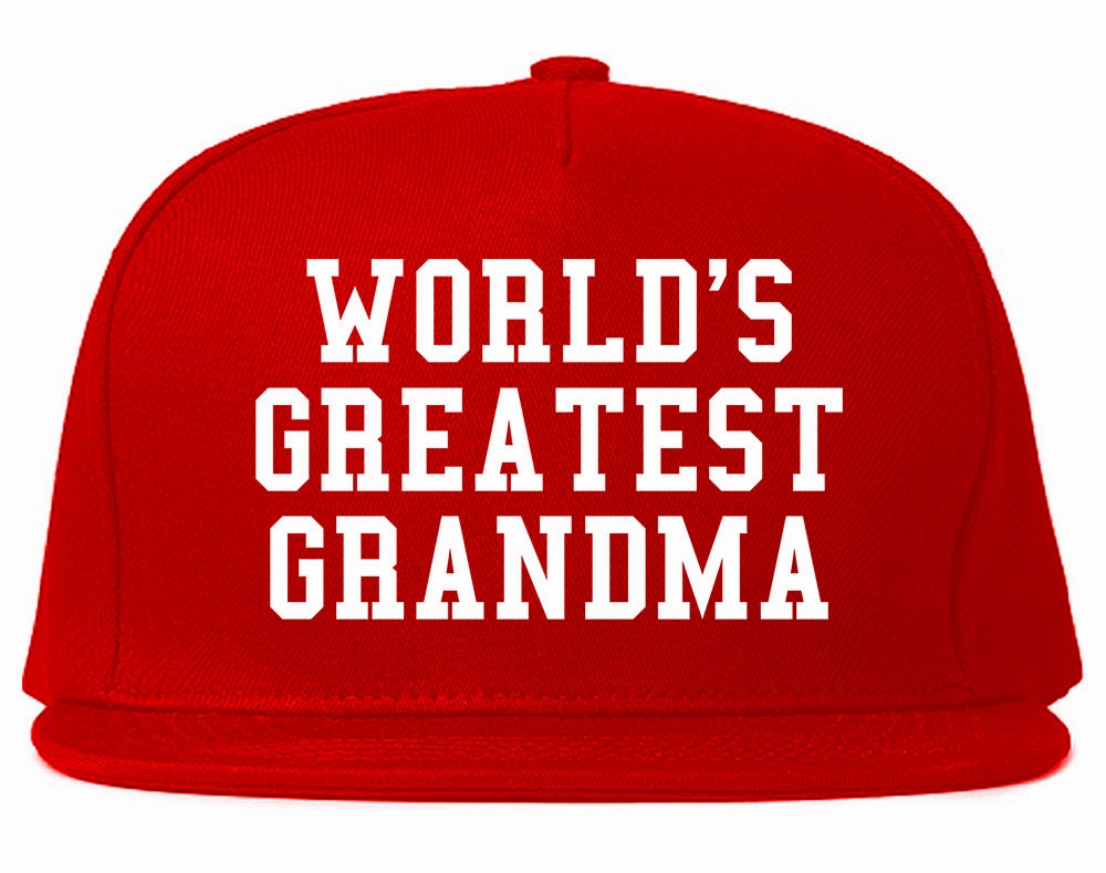 Worlds Greatest Grandma Birthday Gift Mens Snapback Hat