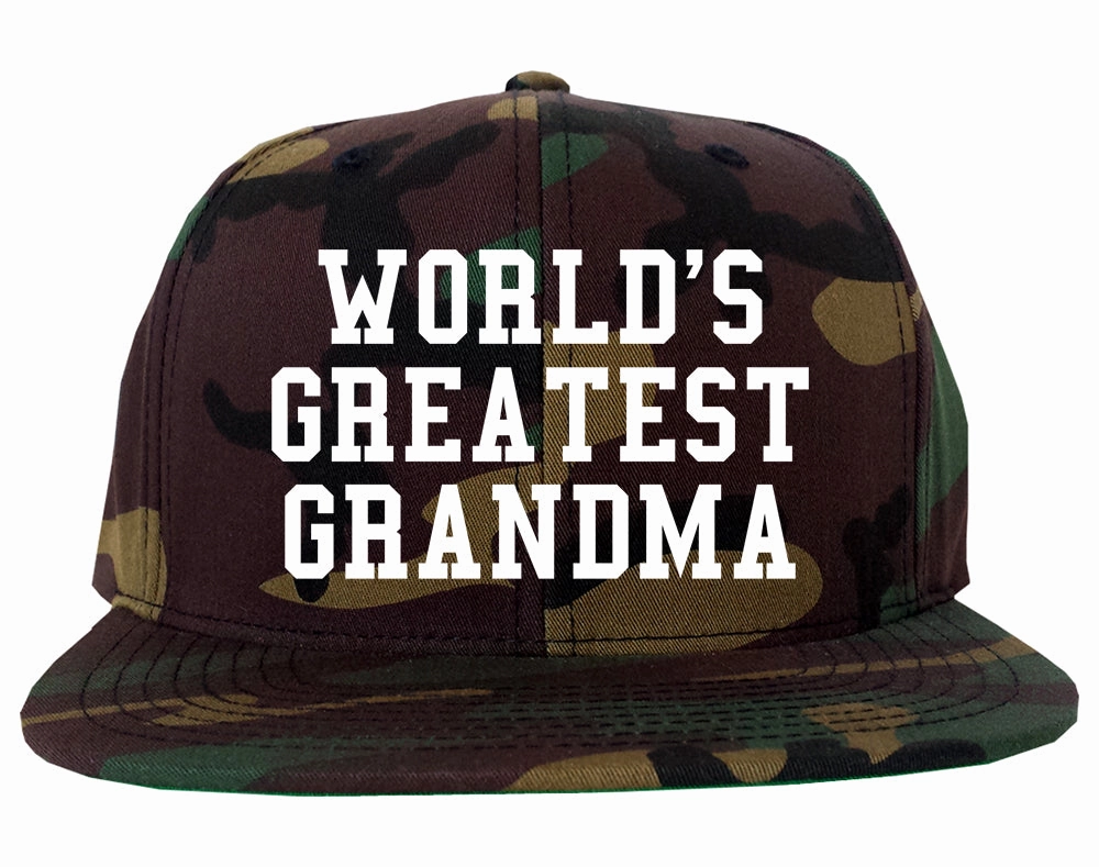 Worlds Greatest Grandma Birthday Gift Mens Snapback Hat