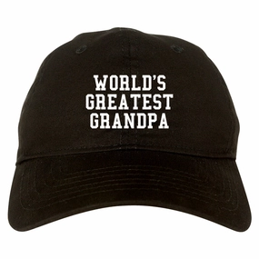 Worlds Greatest Grandpa Fathers Day Mens Dad Hat