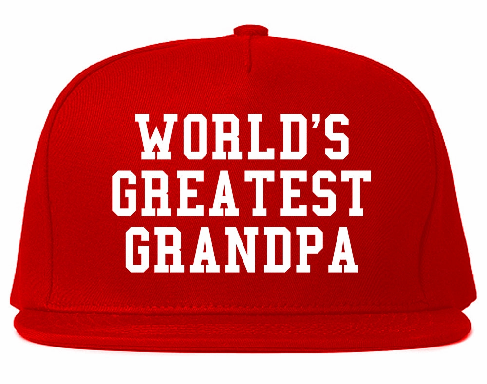 Worlds Greatest Grandpa Fathers Day Mens Snapback Hat