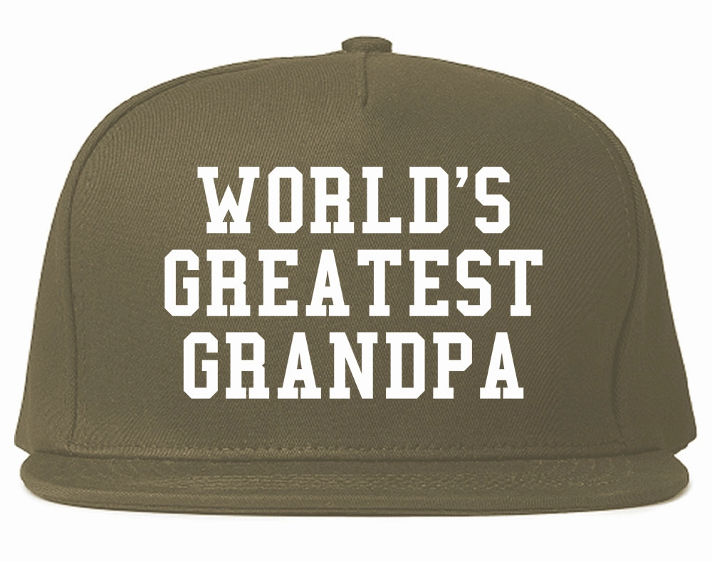 Worlds Greatest Grandpa Fathers Day Mens Snapback Hat