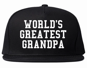 Worlds Greatest Grandpa Fathers Day Mens Snapback Hat