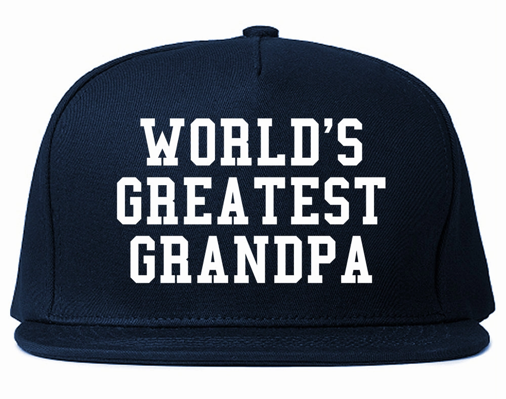 Worlds Greatest Grandpa Fathers Day Mens Snapback Hat