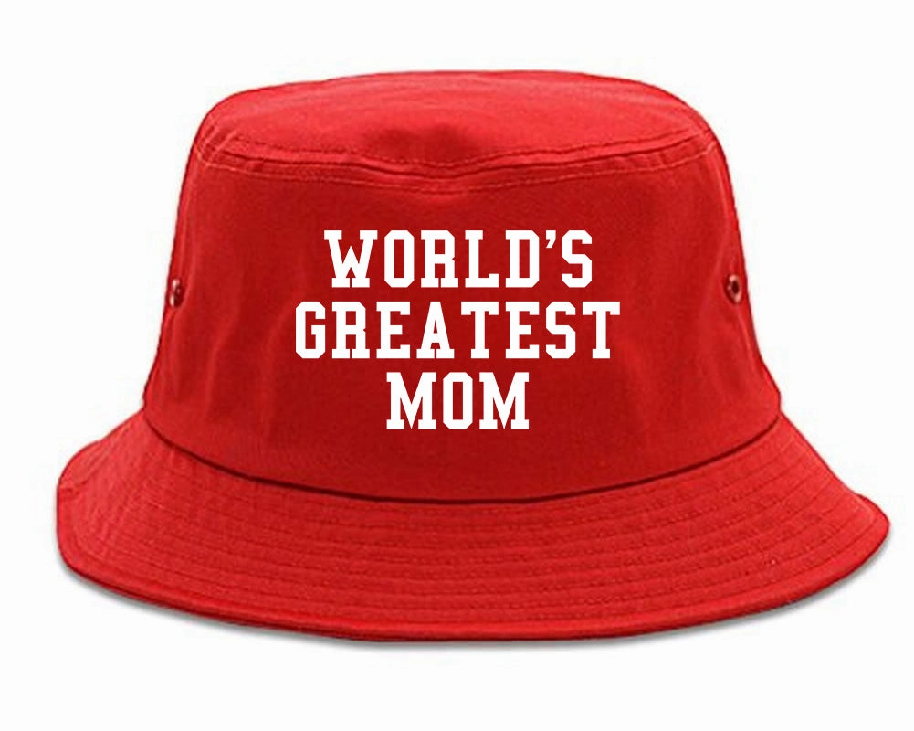 Worlds Greatest Mom Mothers Day Mens Bucket Hat