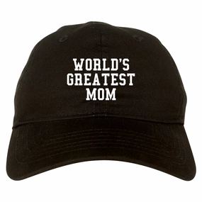 Worlds Greatest Mom Mothers Day Mens Dad Hat