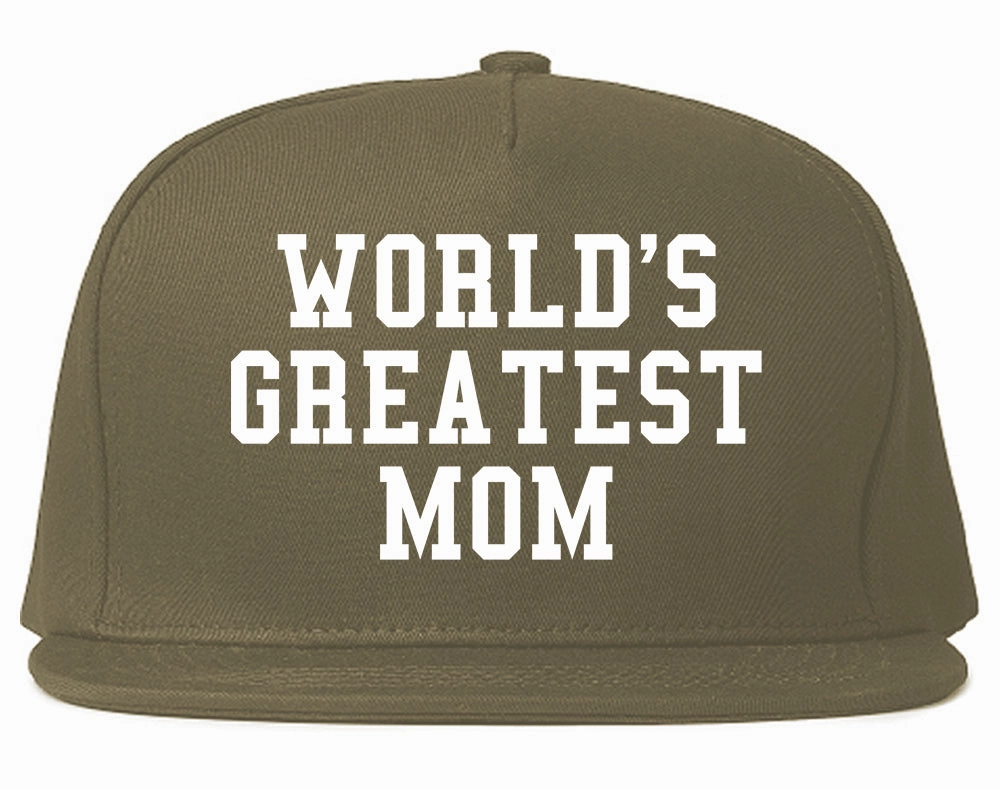 Worlds Greatest Mom Mothers Day Mens Snapback Hat