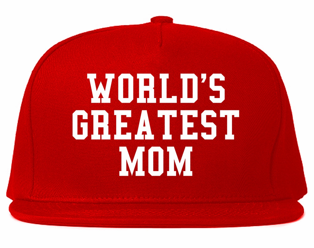 Worlds Greatest Mom Mothers Day Mens Snapback Hat