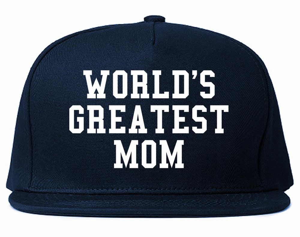 Worlds Greatest Mom Mothers Day Mens Snapback Hat