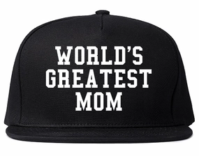 Worlds Greatest Mom Mothers Day Mens Snapback Hat