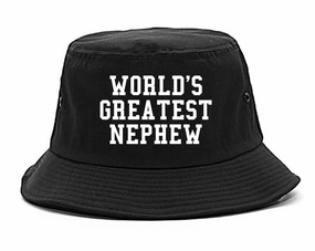 Worlds Greatest Nephew Birthday Gift Mens Bucket Hat