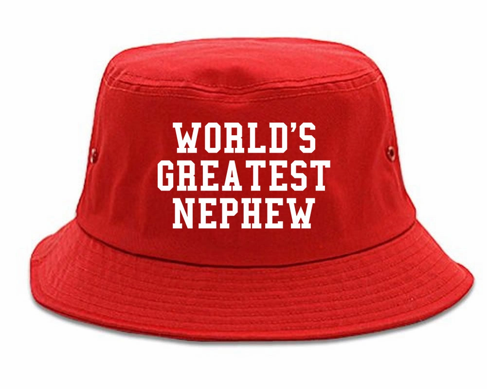Worlds Greatest Nephew Birthday Gift Mens Bucket Hat