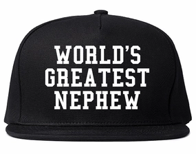 Worlds Greatest Nephew Birthday Gift Mens Snapback Hat