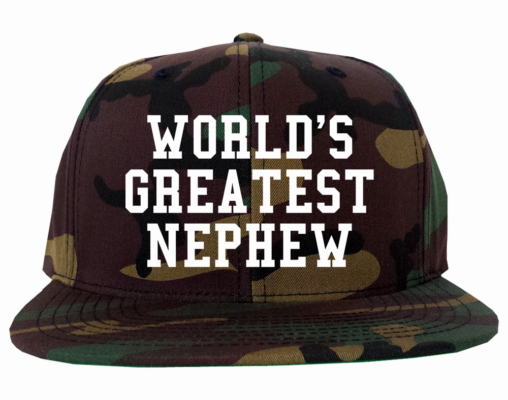 Worlds Greatest Nephew Birthday Gift Mens Snapback Hat