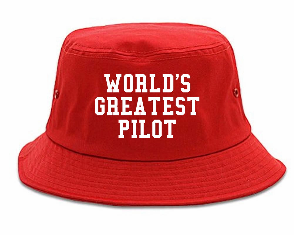 Worlds Greatest Pilot Mens Bucket Hat