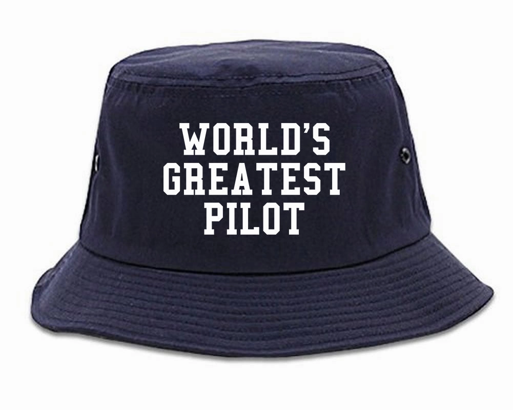 Worlds Greatest Pilot Mens Bucket Hat