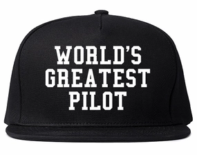 Worlds Greatest Pilot Mens Snapback Hat