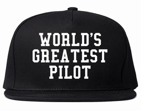 Worlds Greatest Pilot Mens Snapback Hat