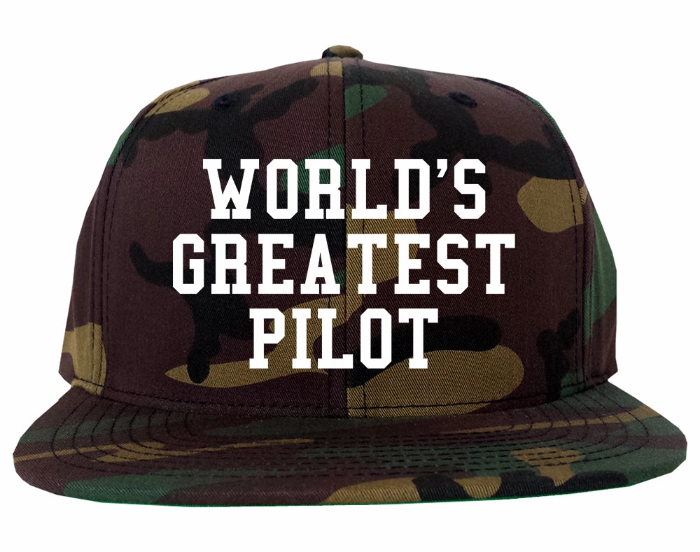 Worlds Greatest Pilot Mens Snapback Hat
