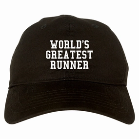 Worlds Greatest Runner Funny Fitness Mens Dad Hat