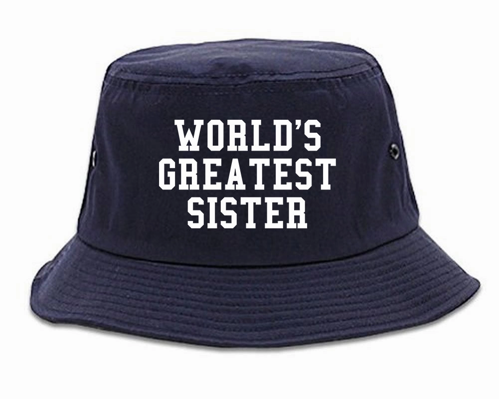 Worlds Greatest Sister Birthday Gift Mens Bucket Hat