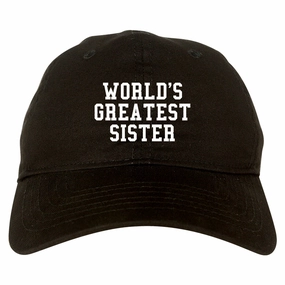 Worlds Greatest Sister Birthday Gift Mens Dad Hat