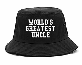 Worlds Greatest Uncle Birthday Gift Mens Bucket Hat