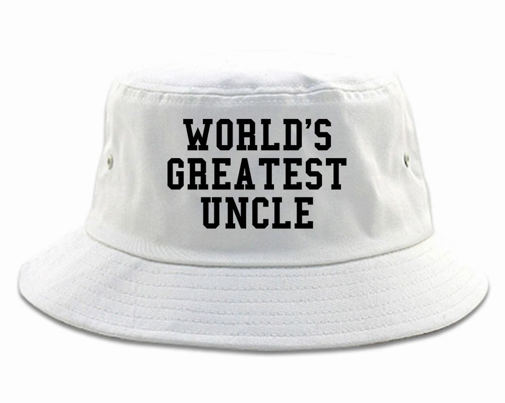 Worlds Greatest Uncle Birthday Gift Mens Bucket Hat