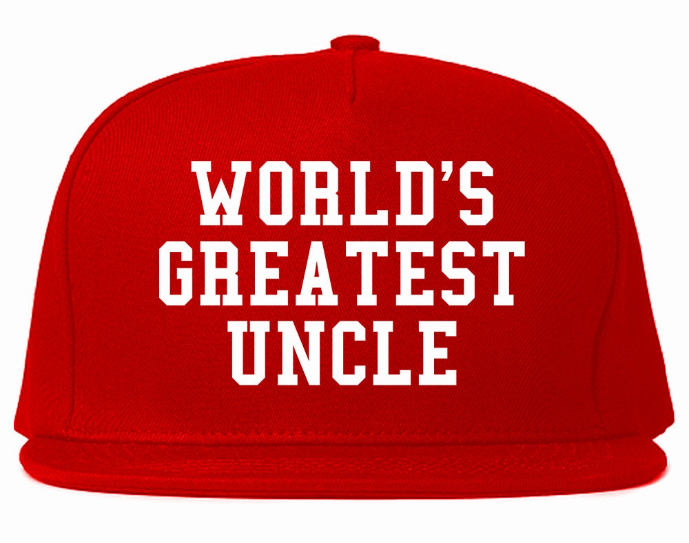 Worlds Greatest Uncle Birthday Gift Mens Snapback Hat