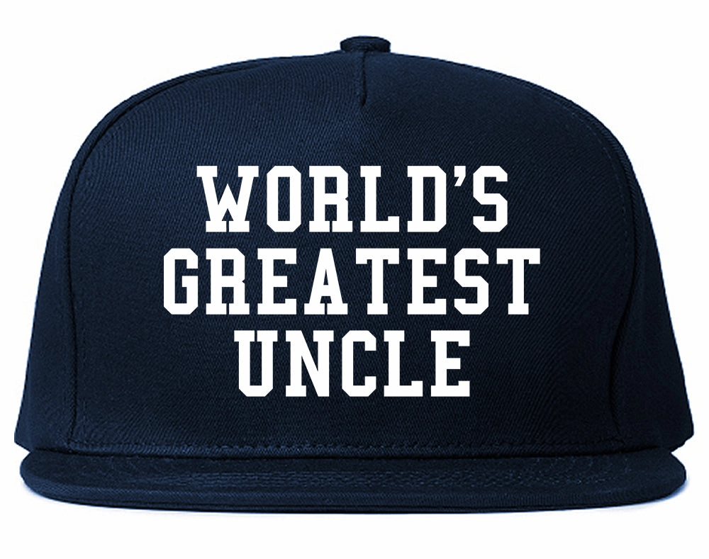 Worlds Greatest Uncle Birthday Gift Mens Snapback Hat