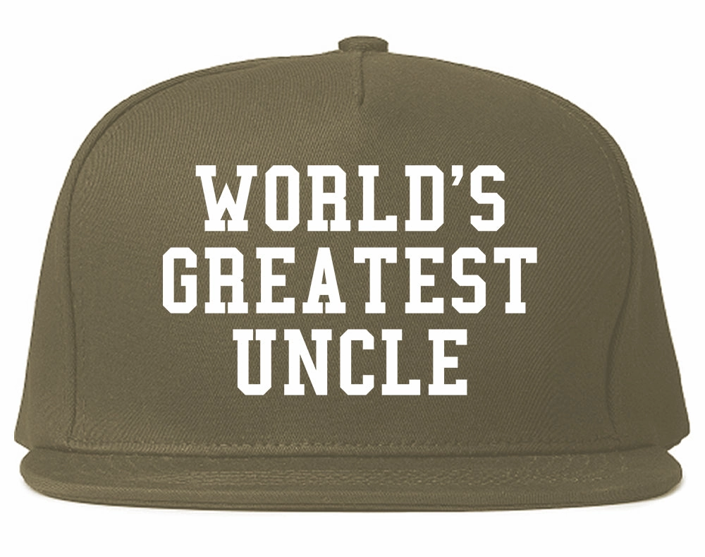 Worlds Greatest Uncle Birthday Gift Mens Snapback Hat